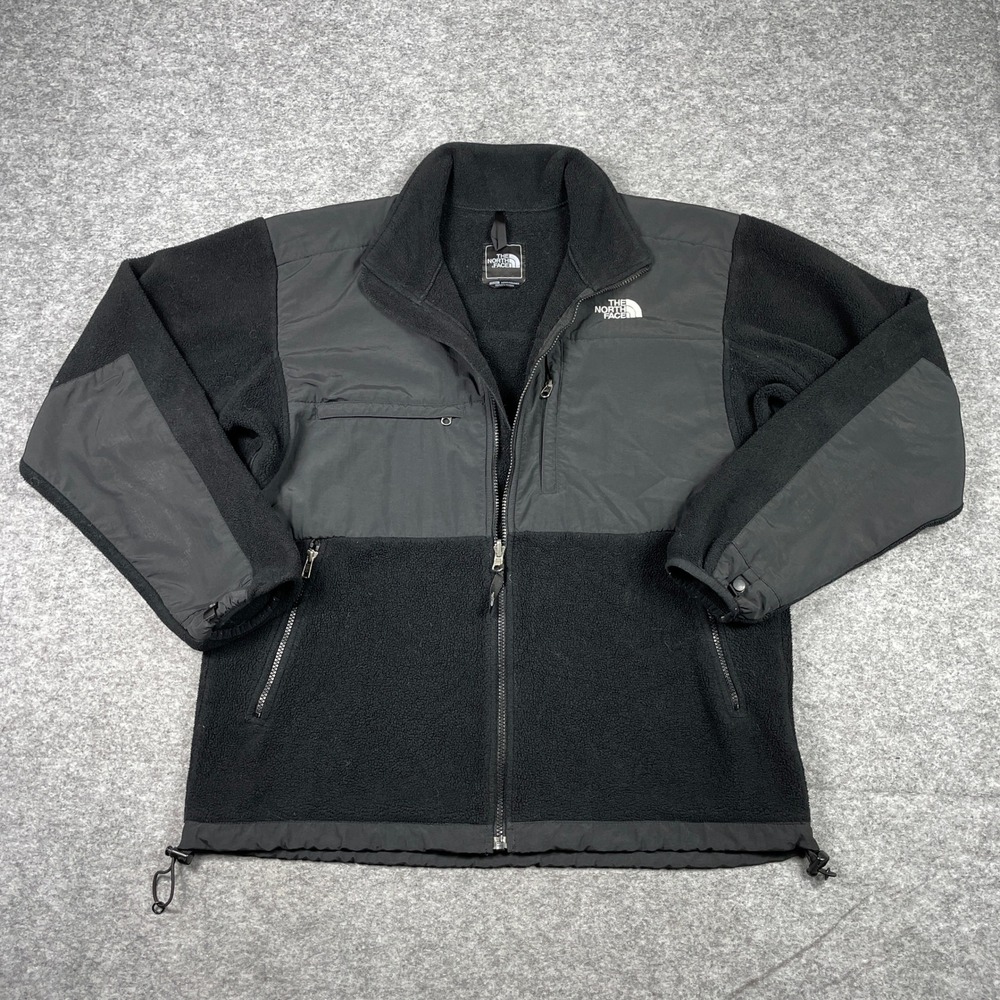 The North Face Denali Fleece Jacket Mens L Black Polartec Full Zip A193K57